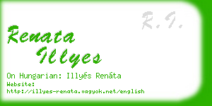renata illyes business card
